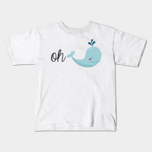 Oh Whale Cartoon Kids T-Shirt